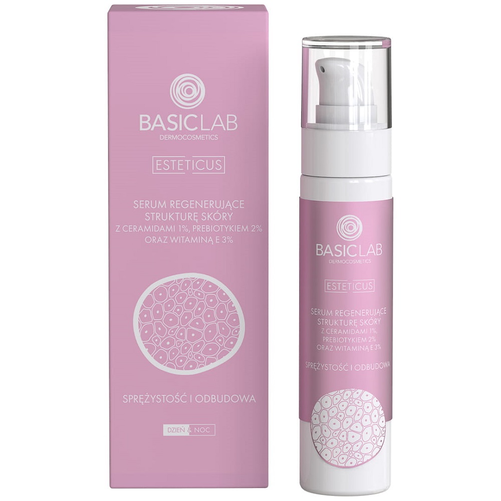 42173321683604645 Esteticus serum regenerujące strukturę skóry z ceramidami 1% prebiotykiem 2% i witaminą E 3% 50ml - obrazek 1