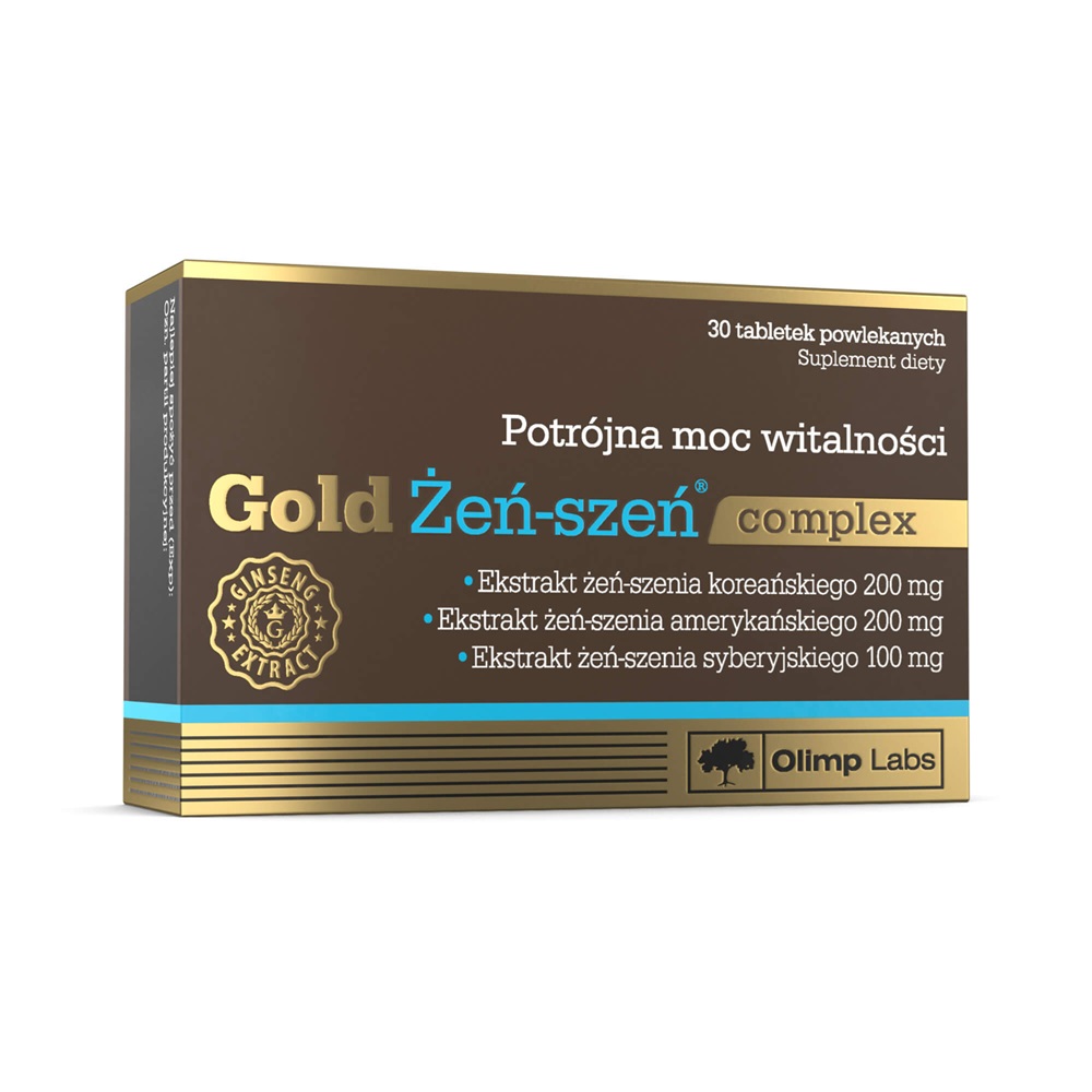 42255431742997889 Gold Żeń-szeń Complex suplement diety 30 tabletek - obrazek 1