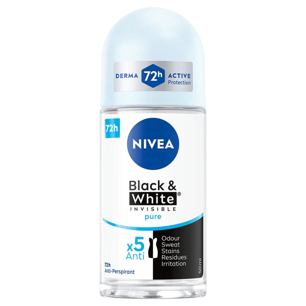 42310821753973158 Black&White Invisible Pure antyperspirant w kulce 50ml - obrazek 1
