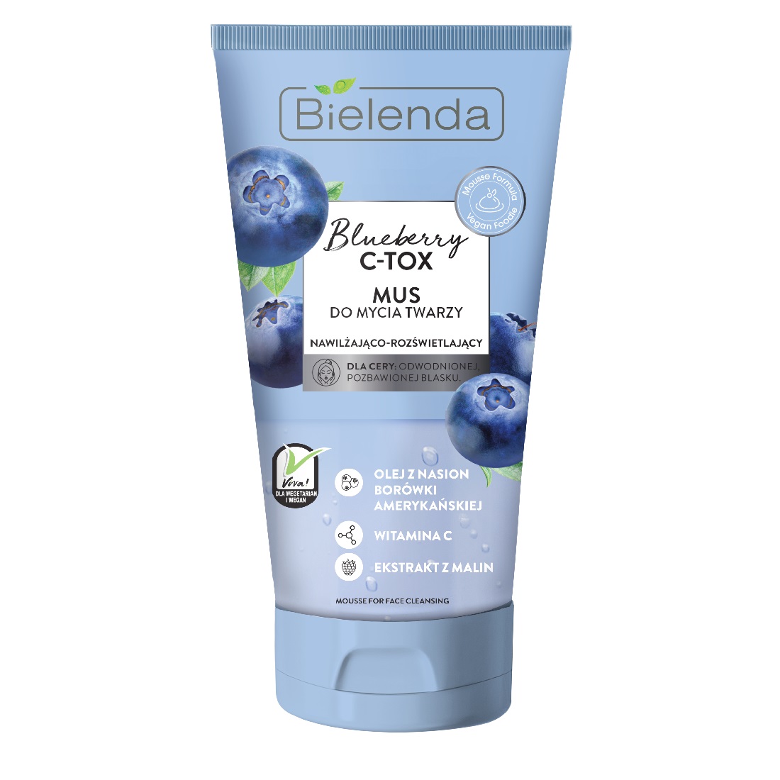 4239321650890638 Blueberry C-TOX mus do mycia twarzy nawilżająco-rozświetlający 135g - obrazek 1