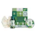 Pears & Share Mini Gift Set zestaw żel pod prysznic 60ml + masło do ciała 50ml + myjka do ciała