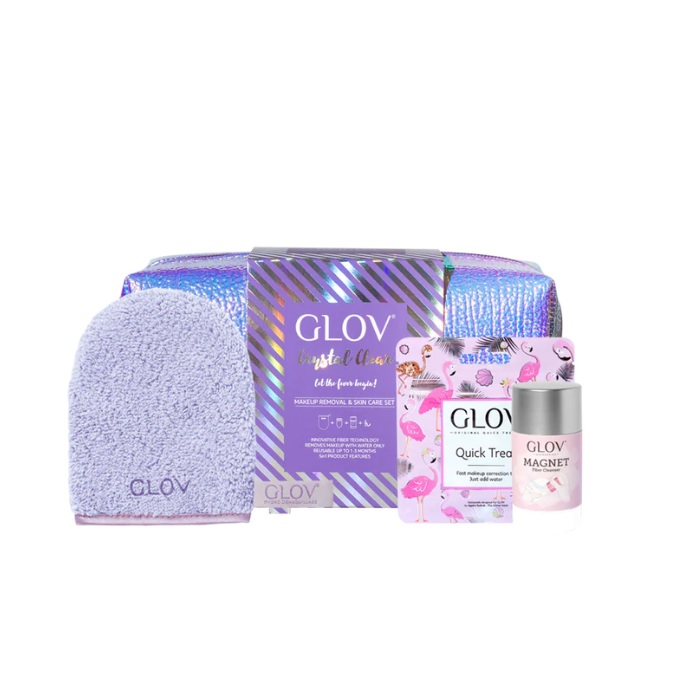 42519801675687800 Crystal Clear zestaw On-The-Go do demakijażu + Quick Treat do korekt makijażu + Magnet Cleanser do czyszczenia rękawic i pędzli + kosmetyczka - obrazek 1