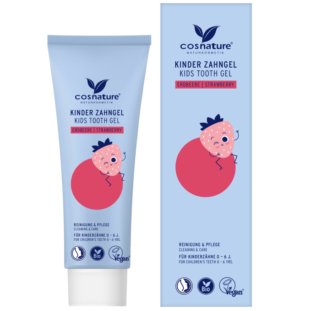 42543781751602811 Kids Tooth Gel żel do zębów dla dzieci o smaku truskawkowym 75ml - obrazek 1