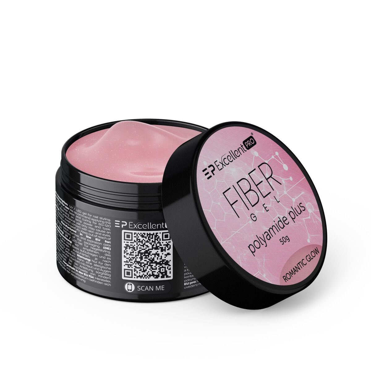 Kozubek.info for Excellent PRO Fiber Gel Polyamide Plus żel budujący Romantic Glow 50g - obrazek 1