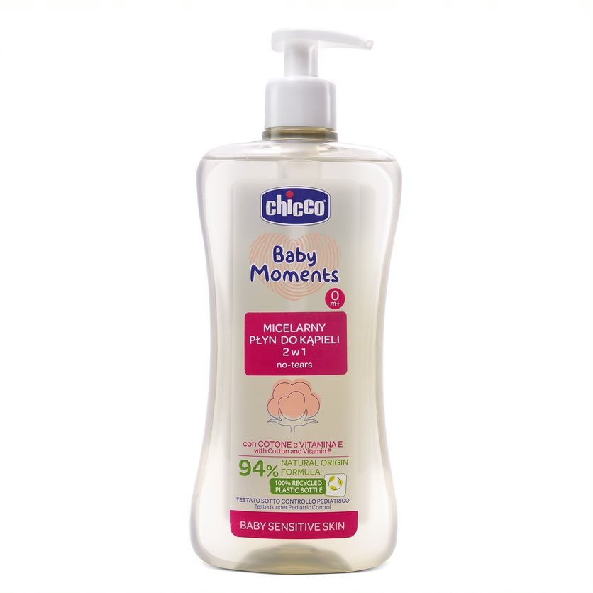 42662891663230948 Baby Moments micelarny płyn do kąpieli 2w1 0m+ 500ml - obrazek 1