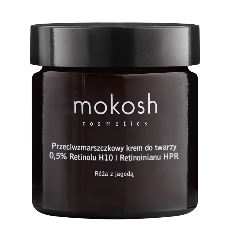 4266791754905216 Przeciwzmarszczkowy krem do twarzy 0.5% retinolu H10 i retinoinianu HPR Róża z jagodą 60ml - obrazek 1