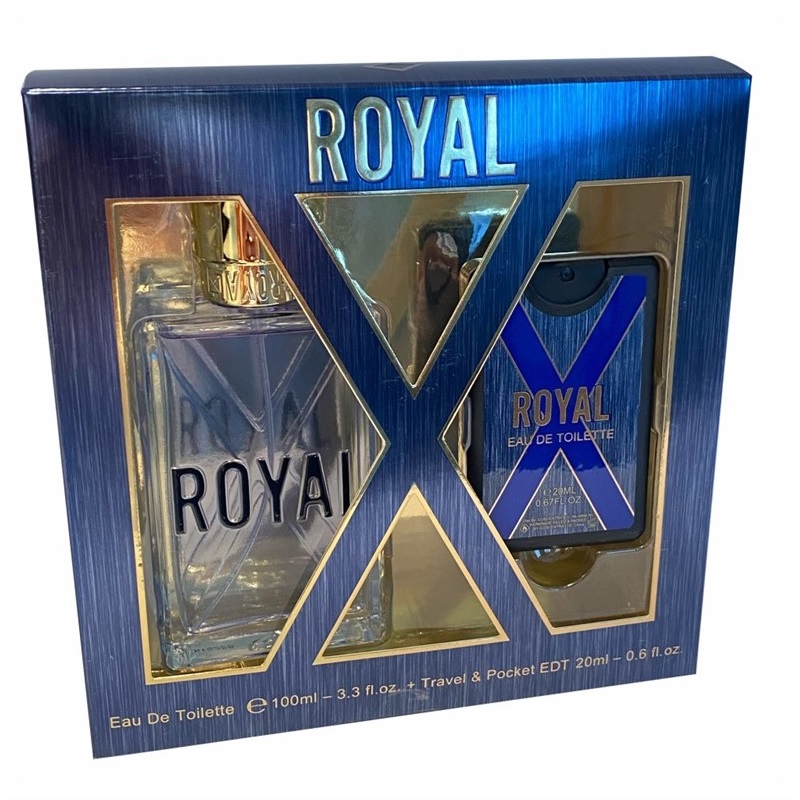 42688831680513304 Royal X zestaw woda toaletowa spray 100ml + woda toaletowa spray 20ml - obrazek 1