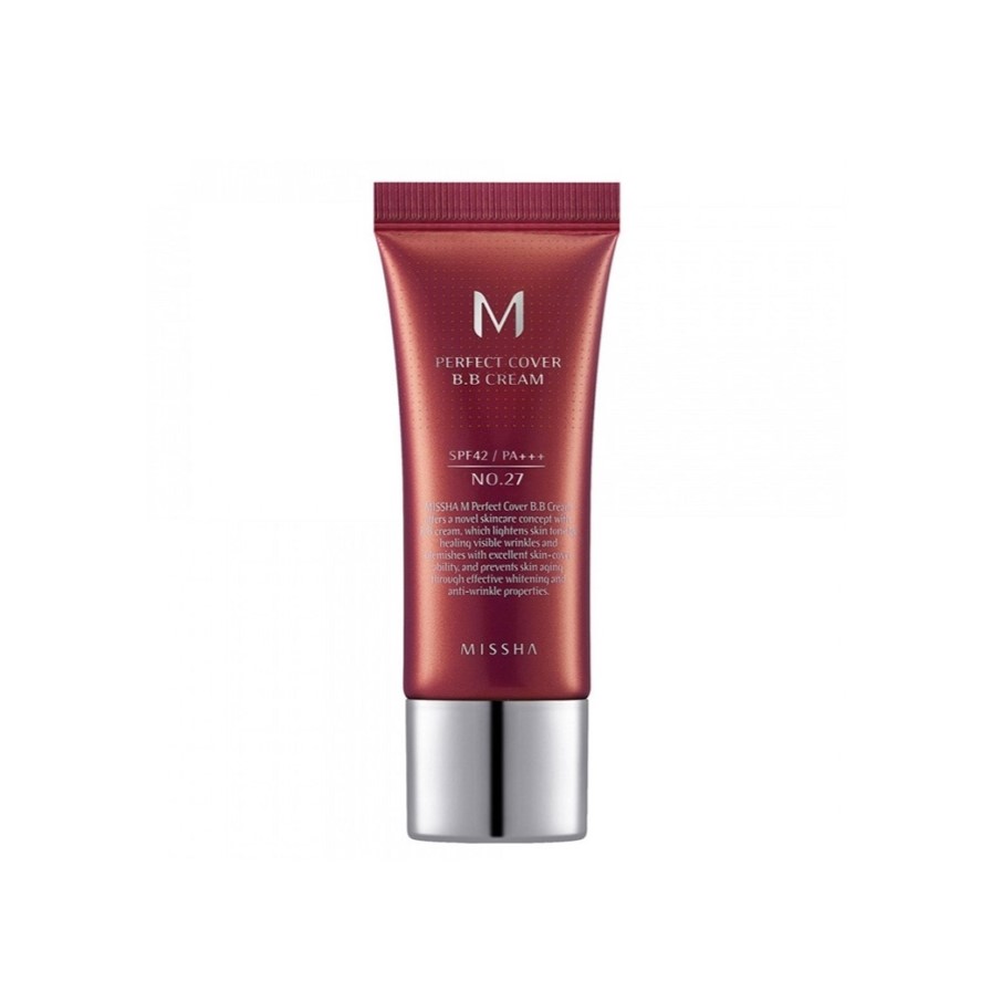 42725631706527991 M Perfect Cover BB Cream SPF42/PA+++ wielofunkcyjny krem BB No.27 Honey Beige 20ml - obrazek 1