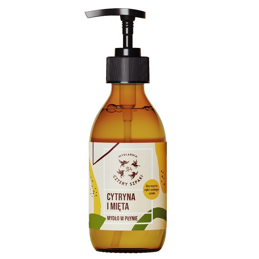 42737351760850362 Naturalne mydło w płynie Cytryna i Mięta 300ml - obrazek 1