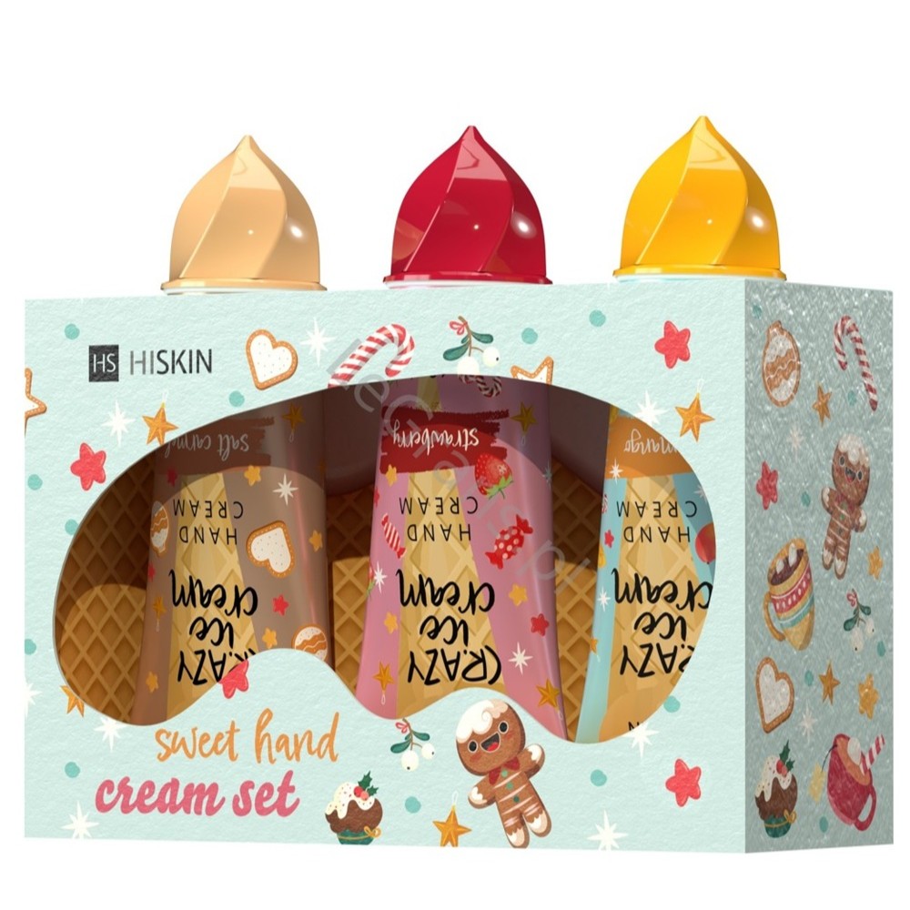 42823711763735602 Sweet Hand Cream Set zestaw krem do rąk Trukawka 60ml + krem do rąk Słony Karmel 60ml + krem do rąk Mango 60ml - obrazek 1