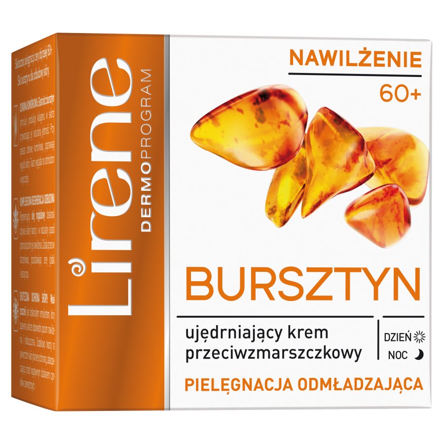 42850281662969484 Bursztyn 60+ ujędrniający krem przeciwzmarszczkowy na dzień i noc 50ml - obrazek 1
