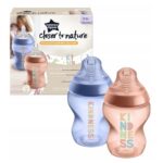 Closer To Nature butelka do karmienia ze smoczkiem silikonowym 0m+ Kindness 2x260ml