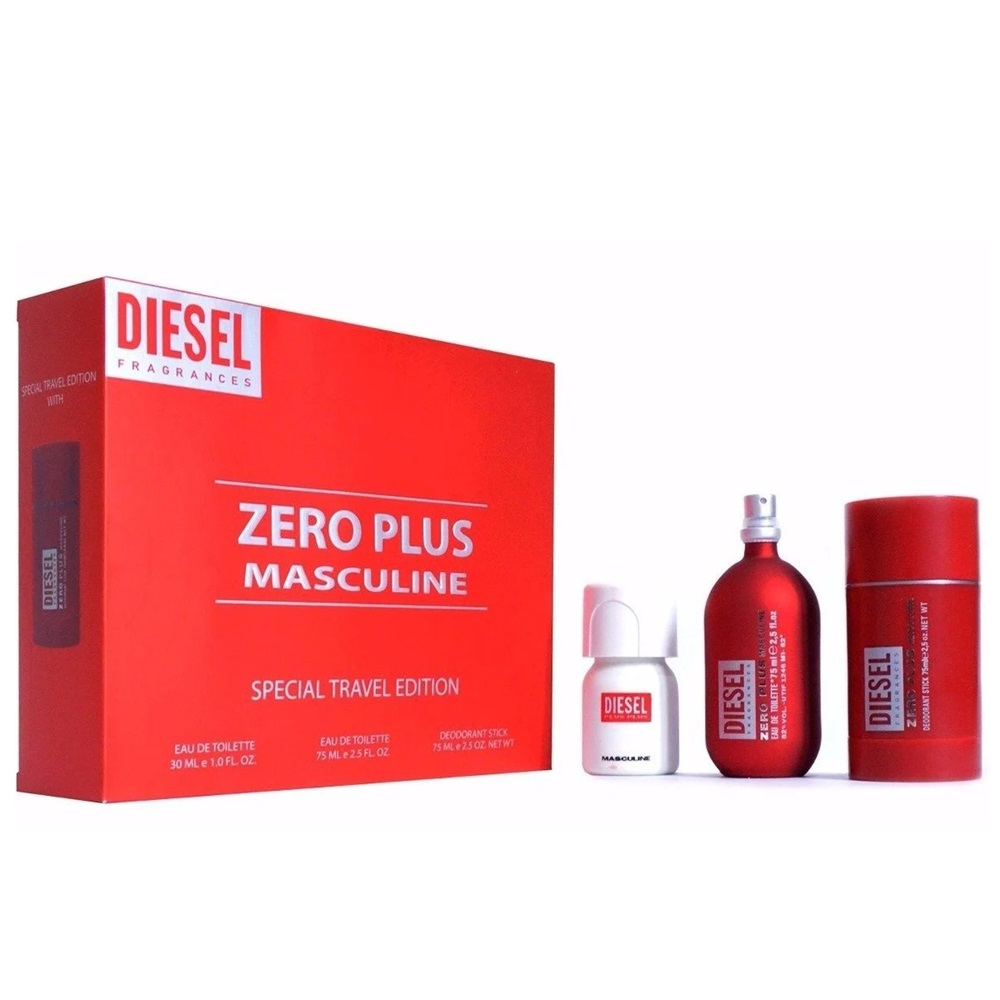 42996461717500837 Zero Plus Masculine zestaw woda toaletowa spray 75ml + dezodorant sztyft 75ml + woda toaletowa spray 30ml - obrazek 1