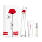 Flower by Kenzo zestaw woda perfumowana spray 50ml + balsam do ciała 75ml + woda perfumowana 10ml