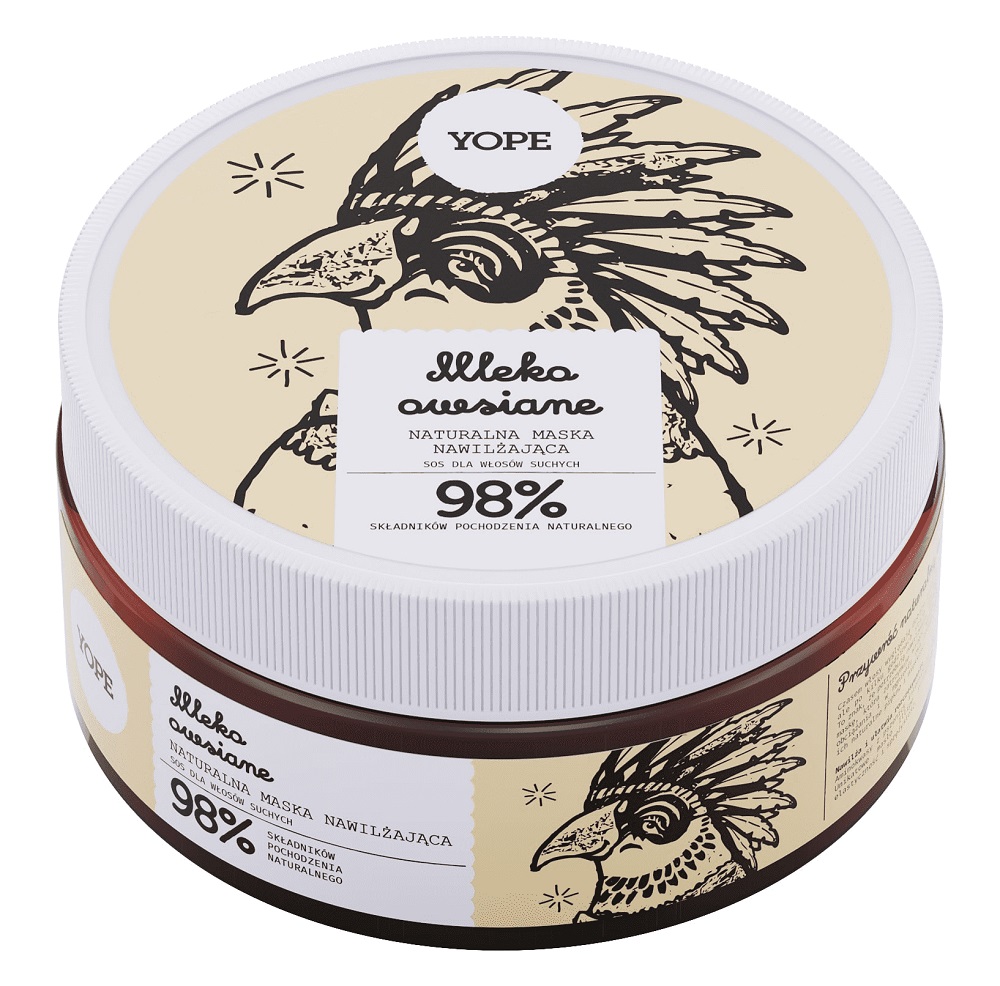 43044571643888947 Naturalna maska nawilżająca do włosów Mleko Owsiane 300ml - obrazek 1