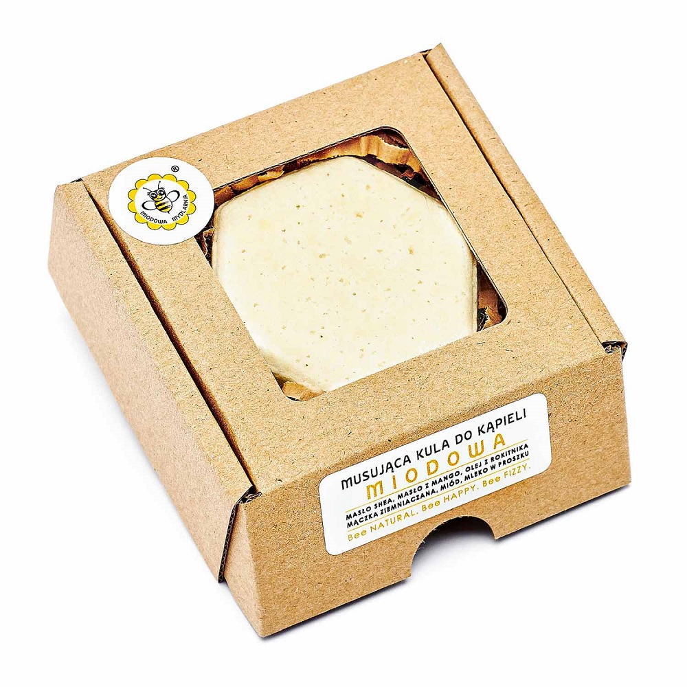 43073881727079715 Musująca kula do kąpieli Miodowa 80g - obrazek 1