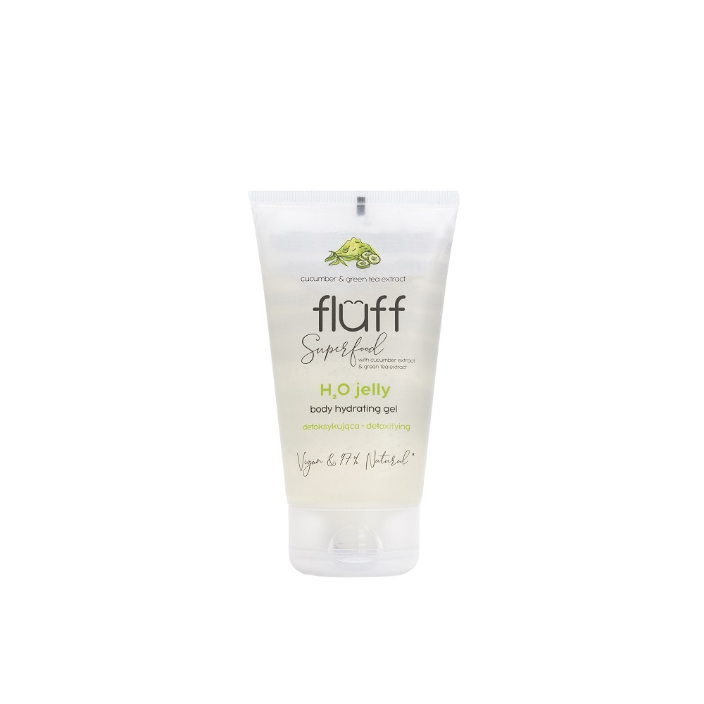 43087291648536443 H2O Jelly Body Hydrating Gel detoksykująca woda żelowa Ogórek i Zielona Herbata 150ml - obrazek 1