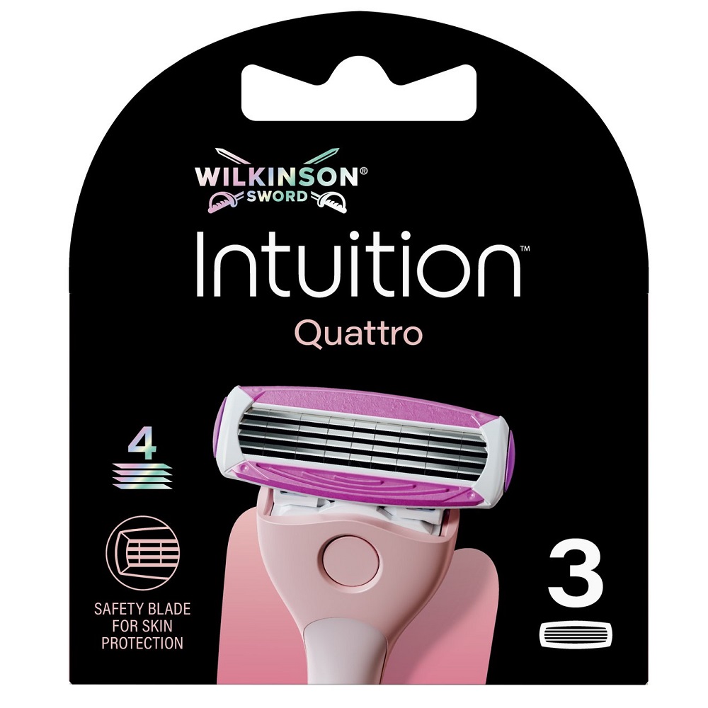 43105211777571147 Intuition Quattro wkład z 4 ostrzami 3szt - obrazek 1