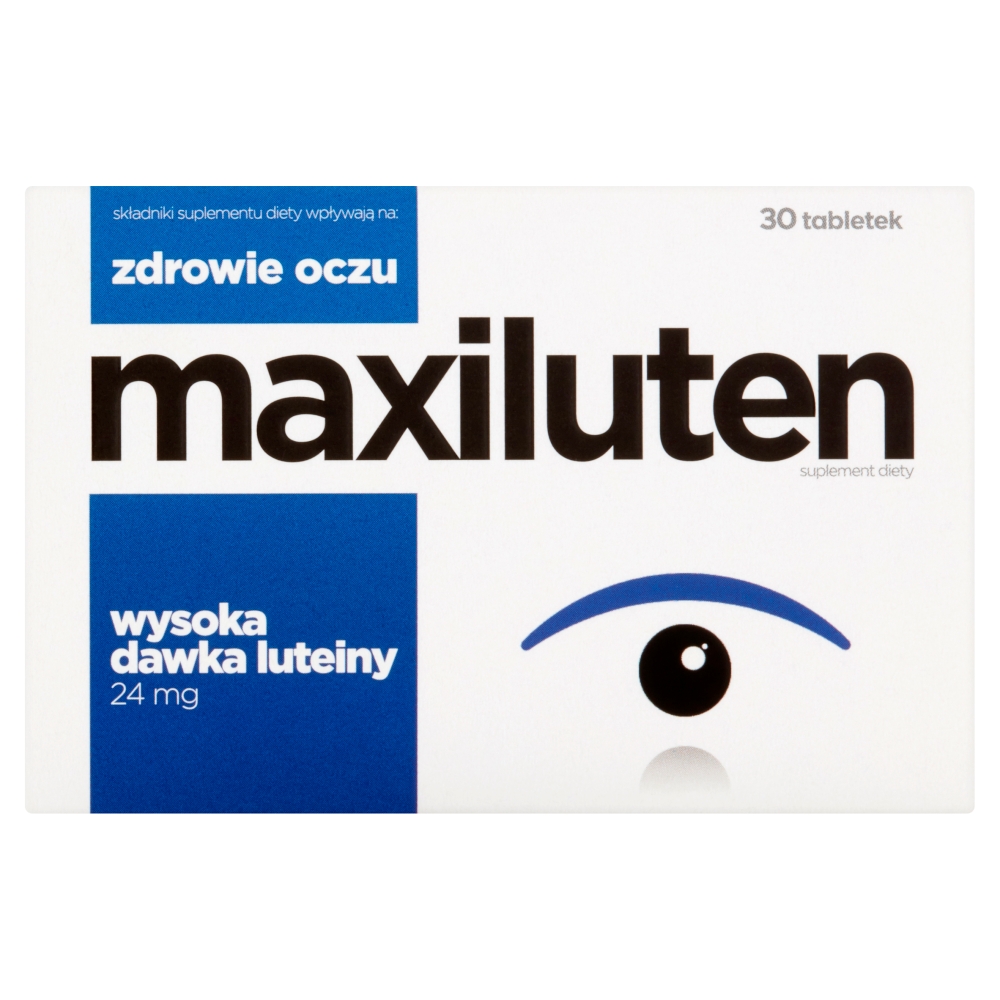 43350111678112087 Suplement diety wspomagający zdrowie oczu z wysoką dawką luteiny 24mg 30 tabletek - obrazek 1