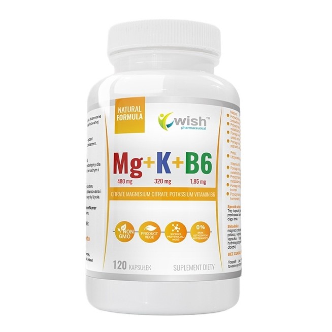 43462711748002577 Magnez + Potas + Witamina B6 Forte suplement diety 120 kapsułek - obrazek 1