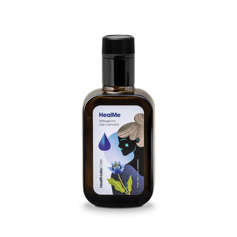 43486971664966684 4US HealMe zimnotłoczony olej z czarnuszki suplement diety 250ml - obrazek 1