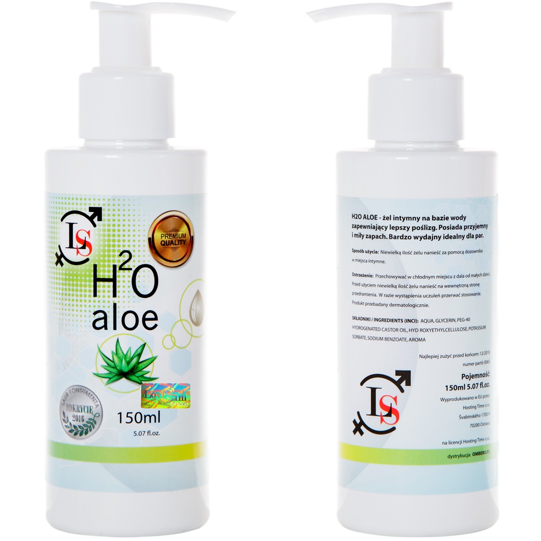 43502531635416034 H20 Aloe kojący żel intymny z ekstraktem z aloesu 150ml - obrazek 1