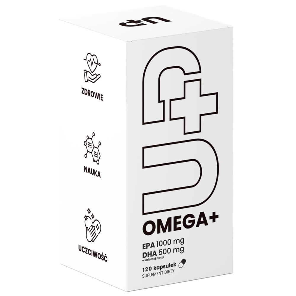 43599681750666850 Omega+ UP omega suplement diety 120 kapsułek - obrazek 1