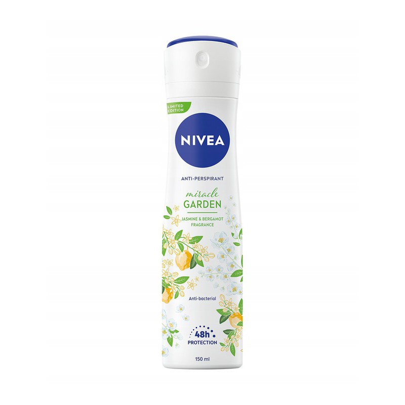 43639851658826691 Miracle Garden antyperspirant w spray'u Jaśmin i Bergamotka 150ml - obrazek 1
