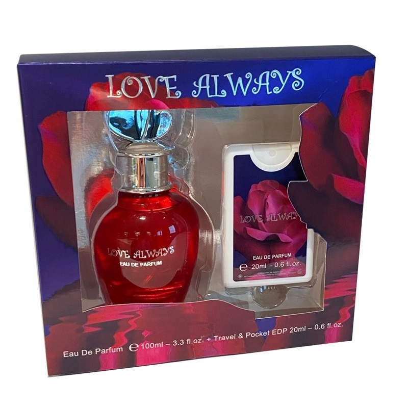 43672541680519874 Love Always zestaw woda perfumowana spray 100ml + woda perfumowana spray 20ml - obrazek 1