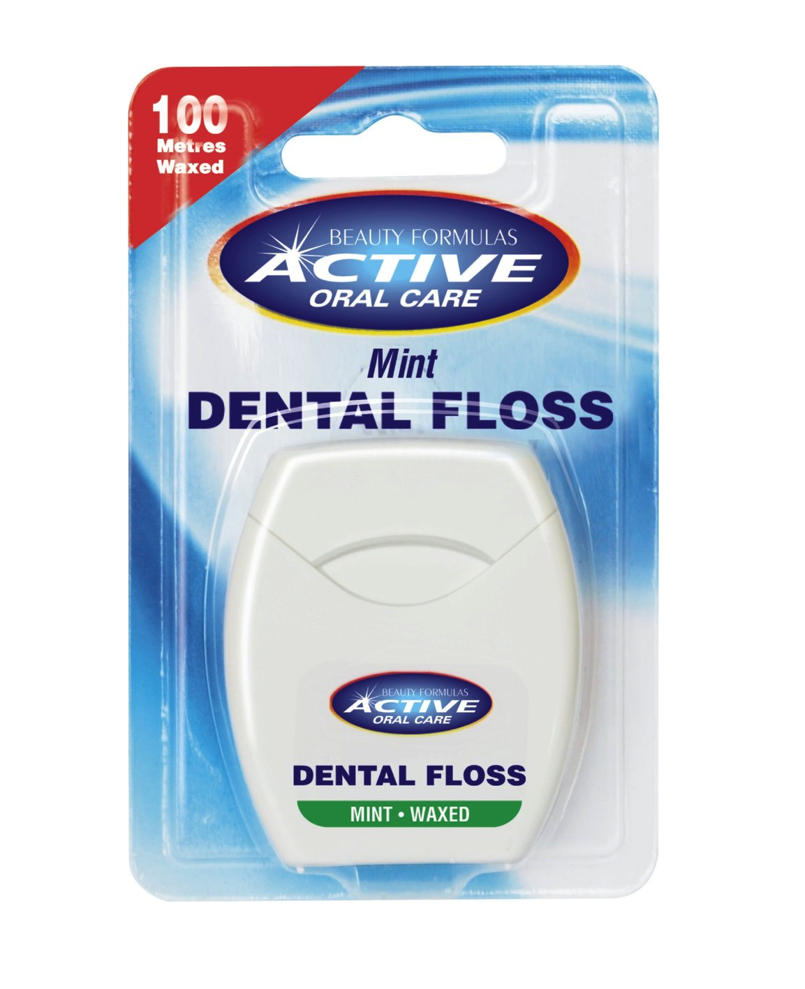 43683601588582960 Dental Floss nić dentystyczna woskowana Mint 100 metrów - obrazek 1