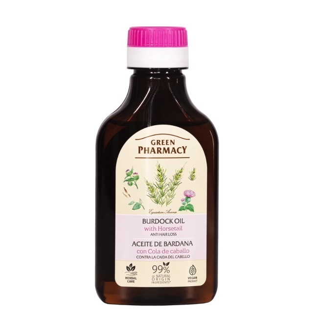 43705401663596009 Herbal Care Burdock Oli Against Hair Loss olejek łopianowy ze skrzypem polnym przeciw wypadaniu włosów 100ml - obrazek 1