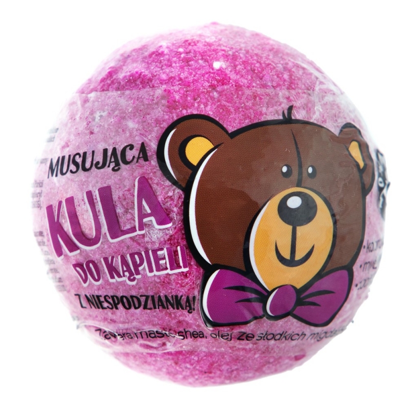 43786611605609571 Kula musująca do kąpieli z niespodzianką Różowa 120g - obrazek 1