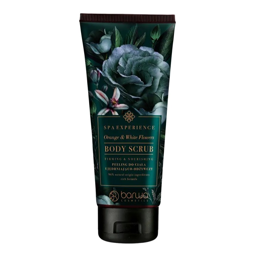 43844931709552957 Spa Experience peeling do ciała ujędrniająco-odżywczy Orange & White Flowers 180ml - obrazek 1