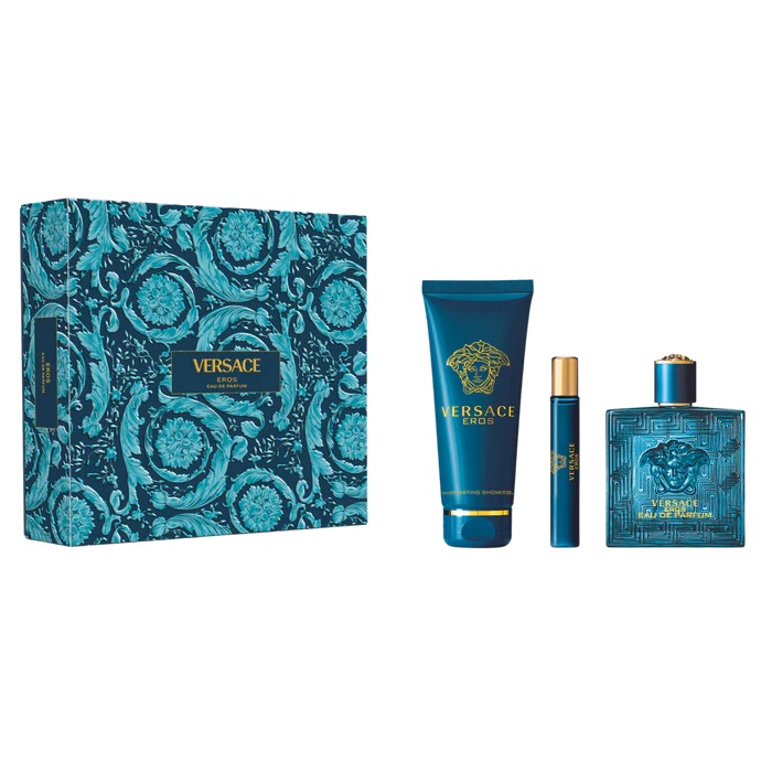 43846931736839105 Eros zestaw woda perfumowana spray 100ml + żel pod prysznic 150ml + woda perfumowana spray 10ml - obrazek 1