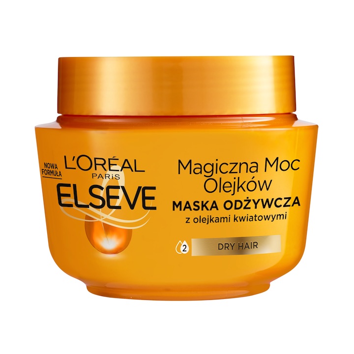 4391611593683990 Elseve Magiczna Moc Olejków odżywcza maska balsam do włosów suchych 300ml - obrazek 1
