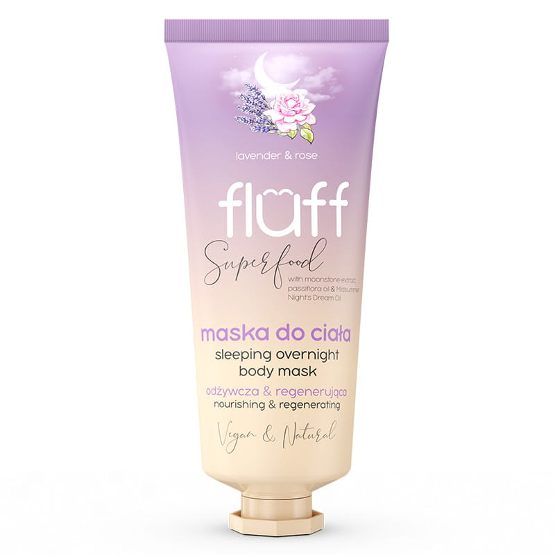 43923071605245952 Sleeping Overnight Body Mask odżywczo-regenerująca maska do ciała Lawenda i Róża 150ml - obrazek 1