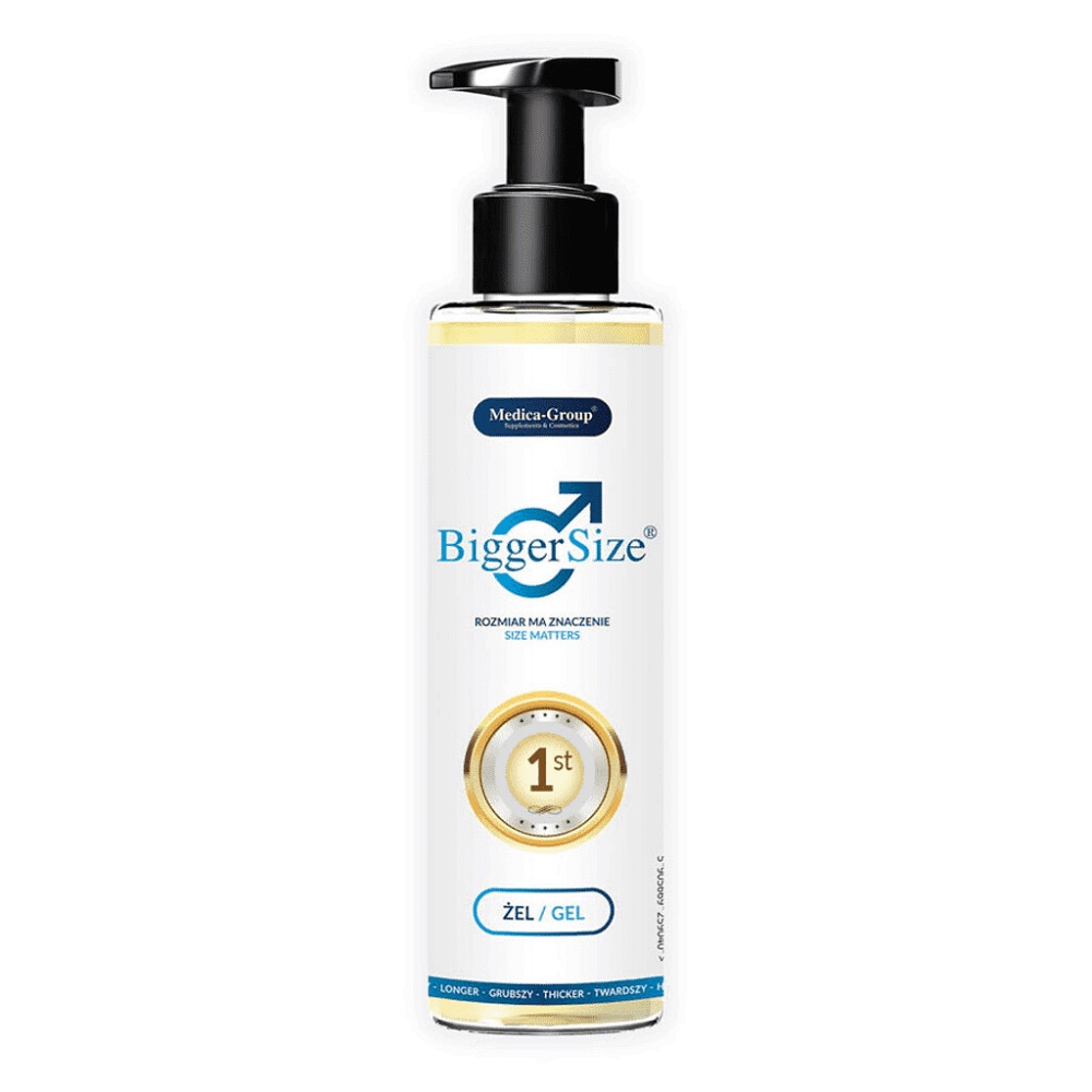 43983011631685638 BiggerSize żel intymny dla mężczyzn na powiększenie i pogrubienie penisa 150ml - obrazek 1