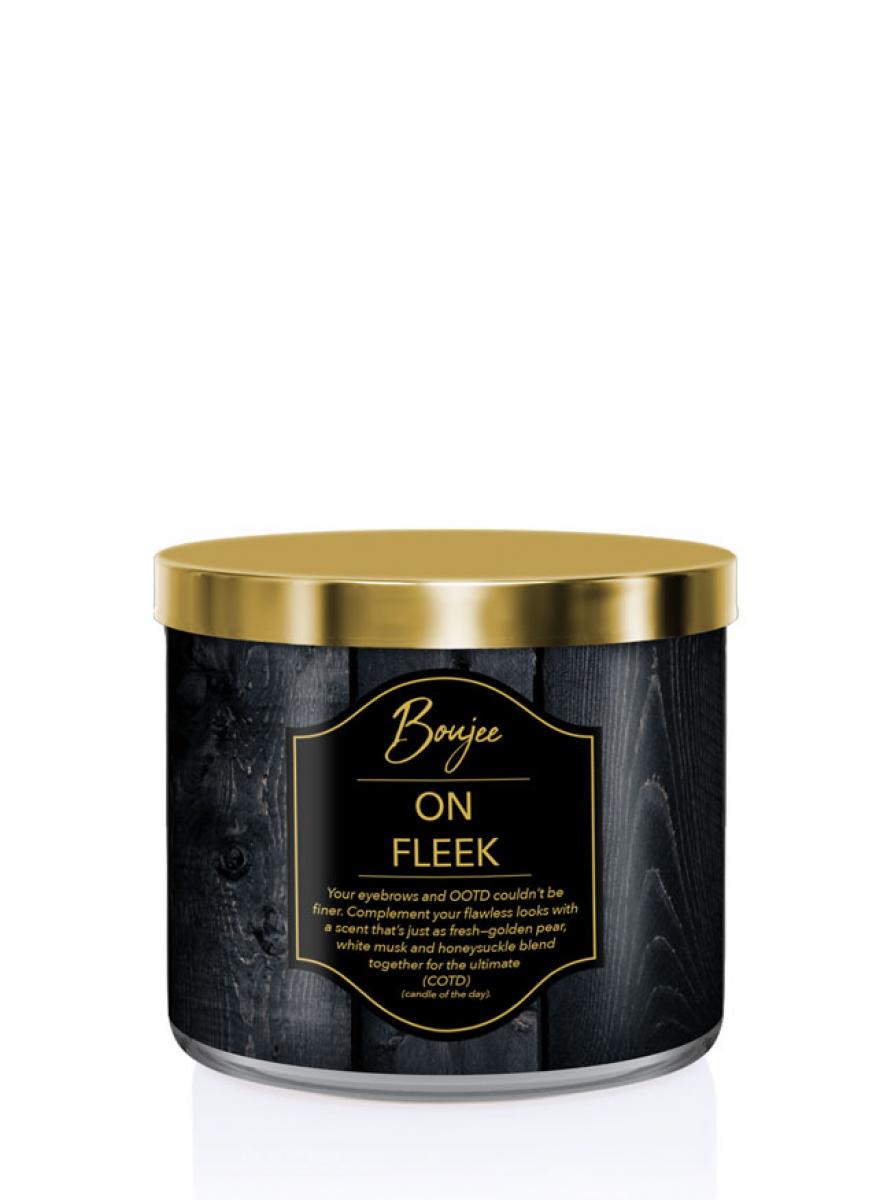 43984501600154639 Boujee świeca zapachowa z trzema knotami On Fleek 411g - obrazek 1