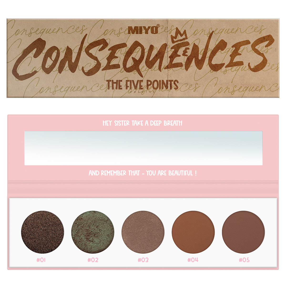 44050311683218581 The Five Points Palette paleta cieni do powiek Consequences 6.5g - obrazek 1