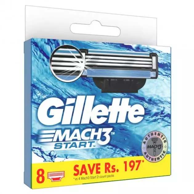 44110161680612836 Mach3 Start wymienne ostrza do maszynki do golenia 8szt. - obrazek 1