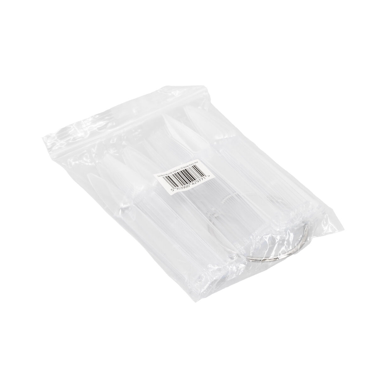 44142211762093985 Sharp Clear transparentny wzornik brylok w kształcie szpica 50szt - obrazek 1