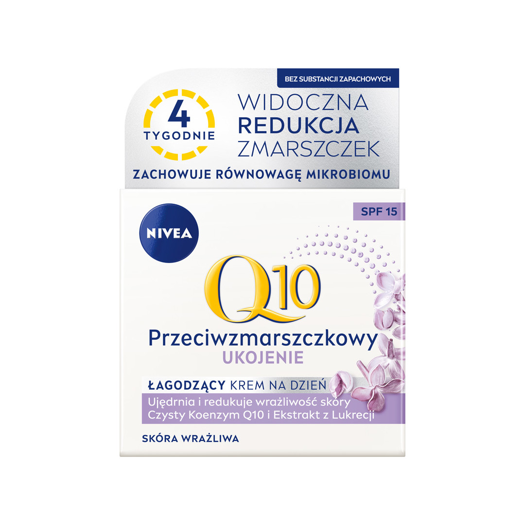 44216661660633262 Q10 Ukojenie przeciwzmarszczkowy łagodzący krem na dzień SPF15 50ml - obrazek 1