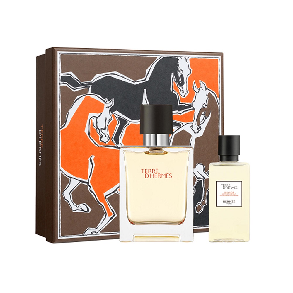 4432311663650072 Terre D'Hermes woda toaletowa spray 50ml + żel pod prysznic 40ml - obrazek 1