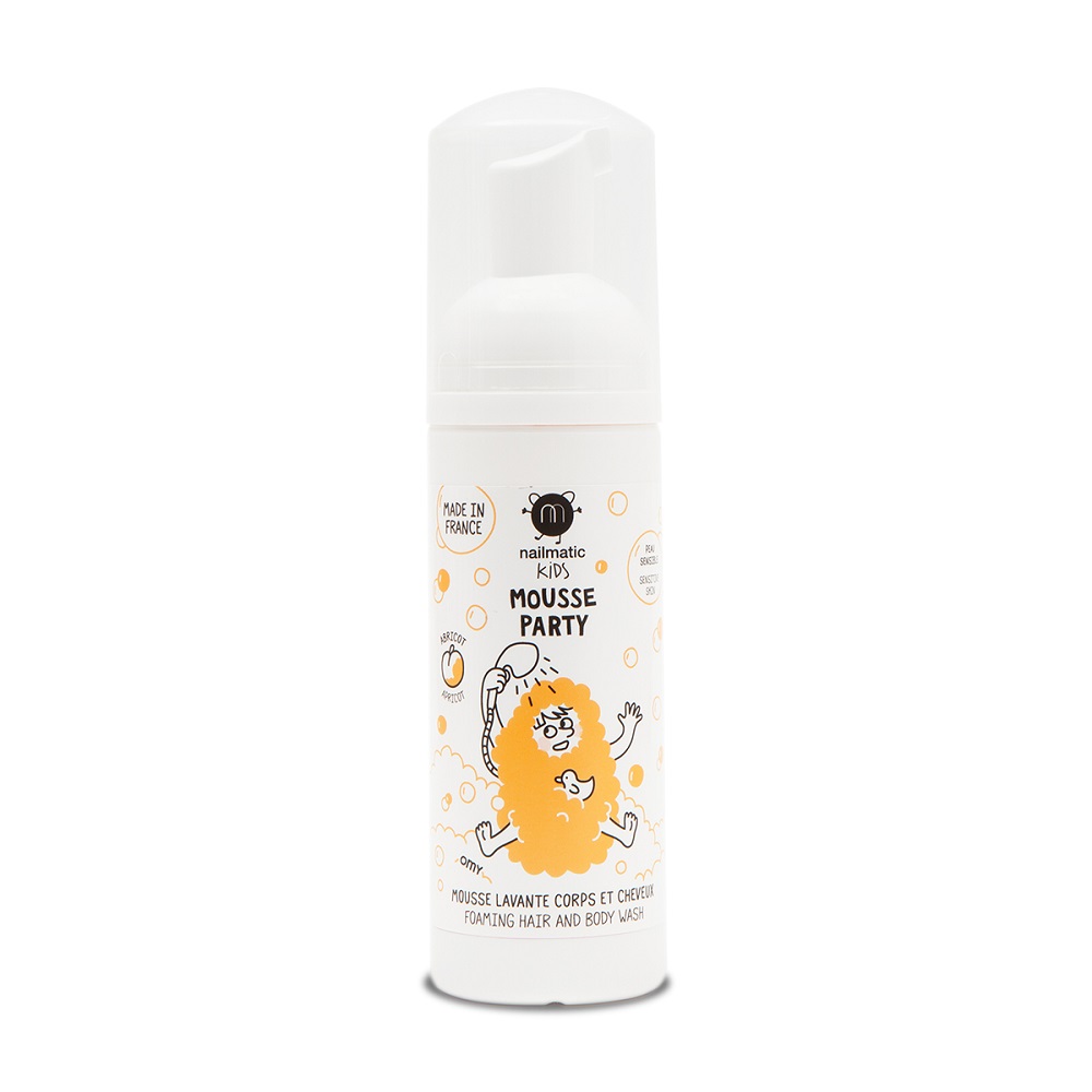 44360971675257001 Kids Mousse Party mus do mycia ciała i włosów dla dzieci Apricot 150ml - obrazek 1