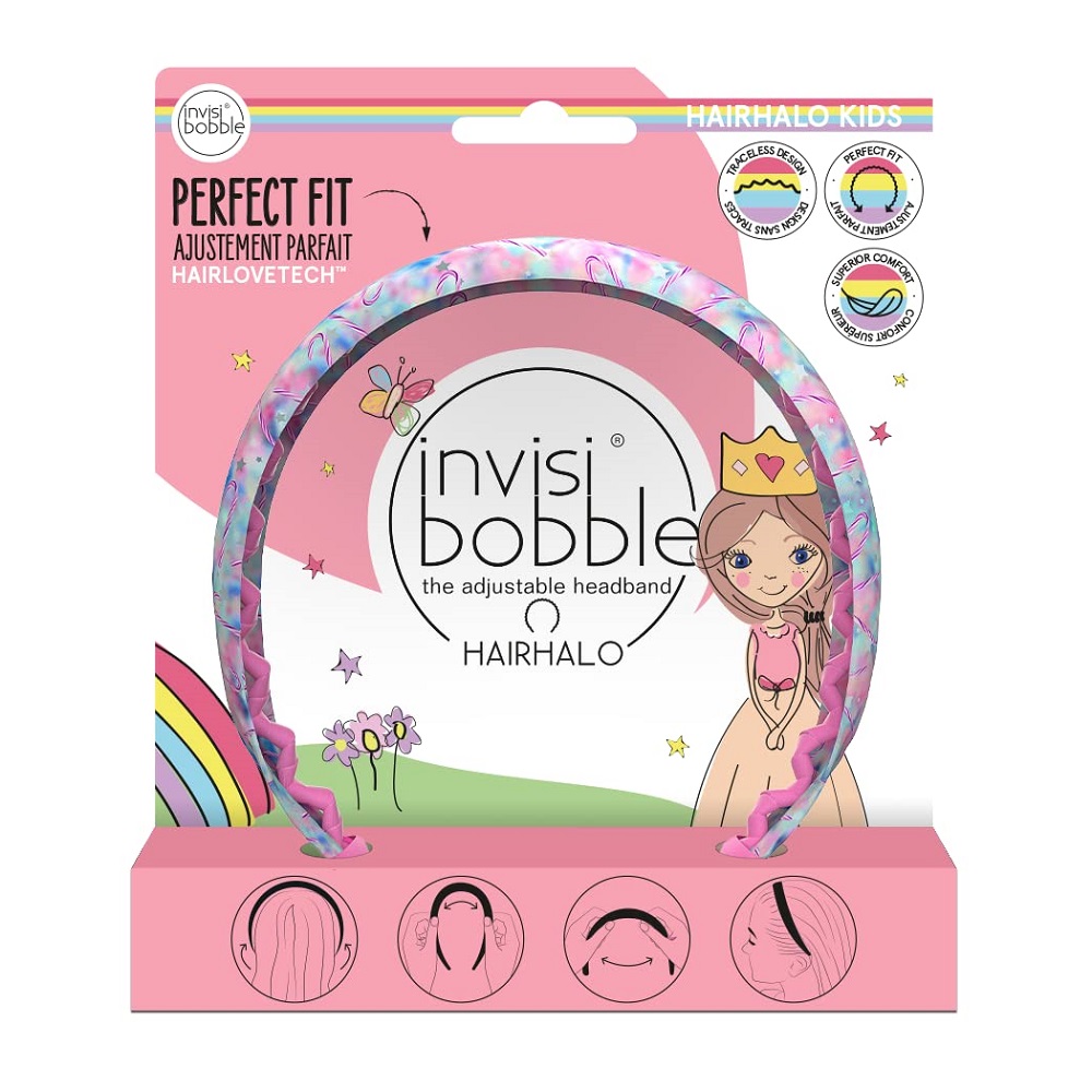 44381861704890164 Kids Hairhalo regulowana opaska do włosów Cotton Candy Dreams - obrazek 1