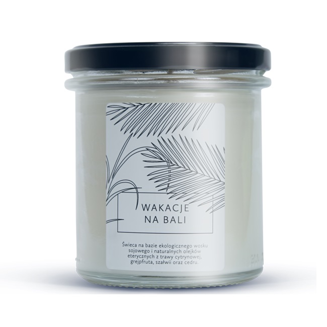 44448691699022130 Świeca sojowa Wakacje na Bali 230g - obrazek 1