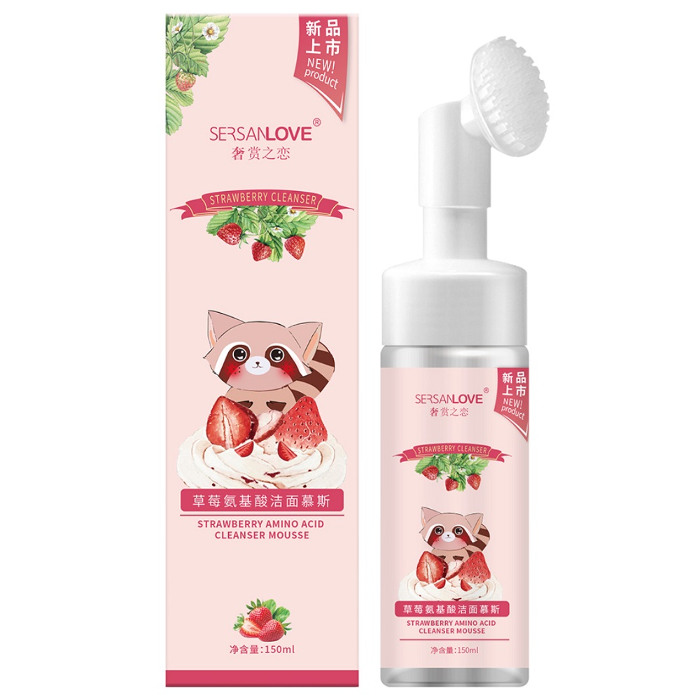 44611711700491487 Pianka do mycia twarzy z ekstraktem z truskawek 150ml - obrazek 1