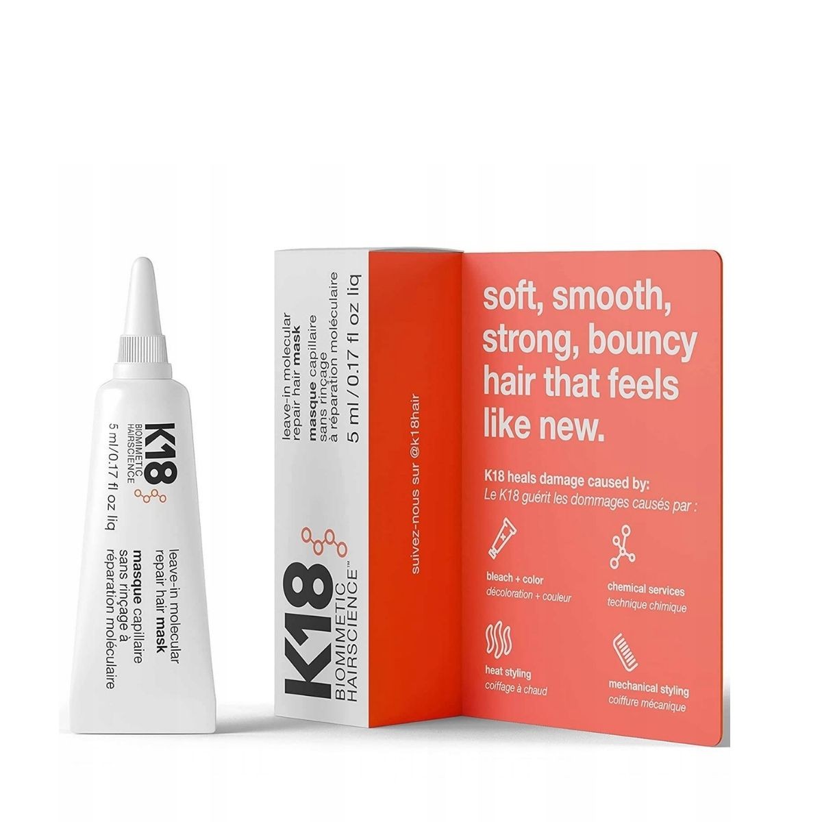 44660741654761122 Leave-In Molecular Repair Hair Mask intensywnie regenerująca maska do włosów bez spłukiwania 5ml - obrazek 1