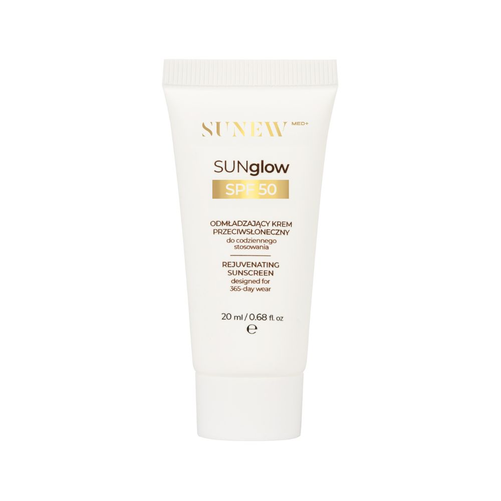 44746821761141582 SUNglow SPF50 Rejuvenating Sunscreen odmładzający krem przeciwsłoneczny 20ml - obrazek 1