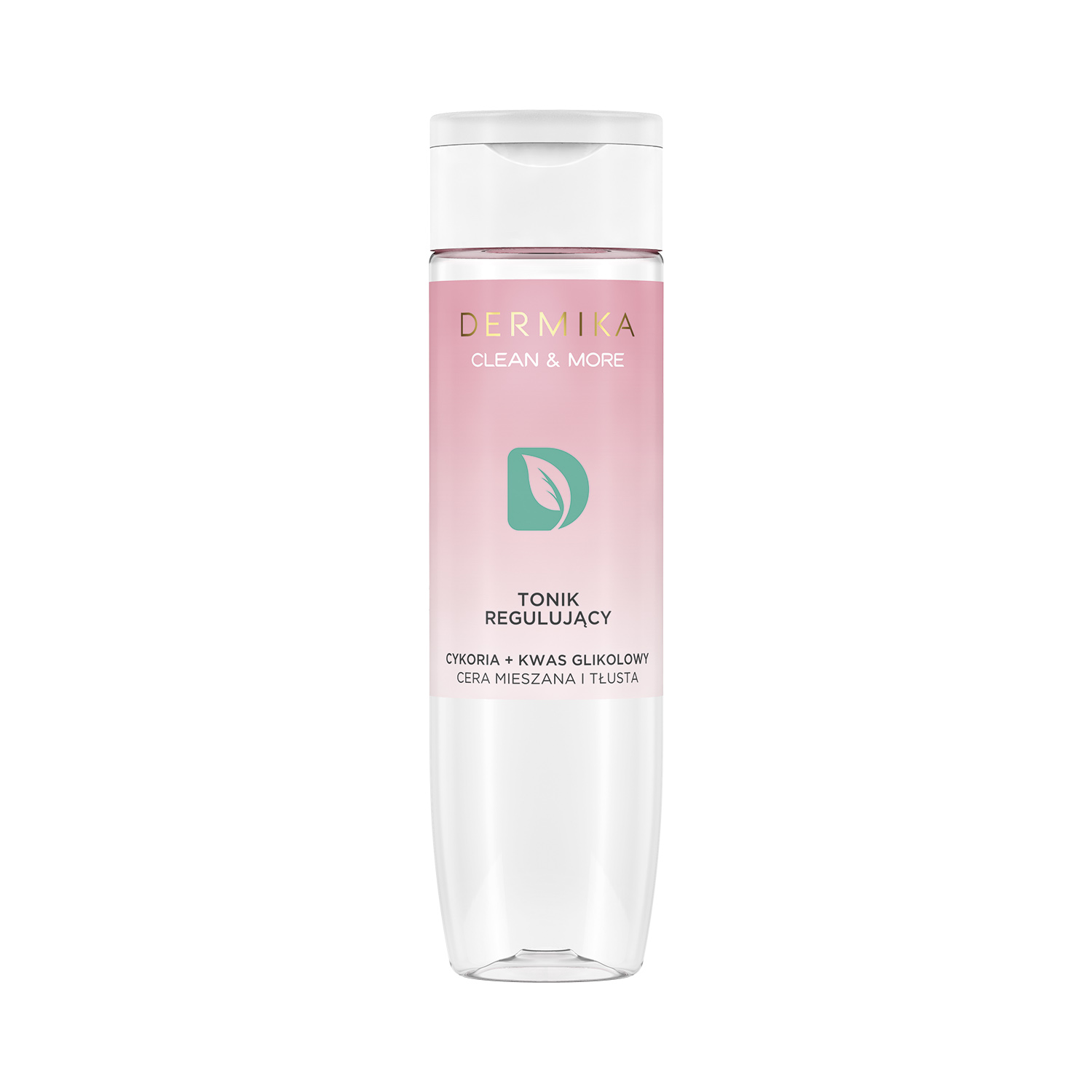 44777841601026430 Clean & More tonik regulujący do cery mieszanej i tłustej Cykoria & Kwas Glikolowy 200ml - obrazek 1